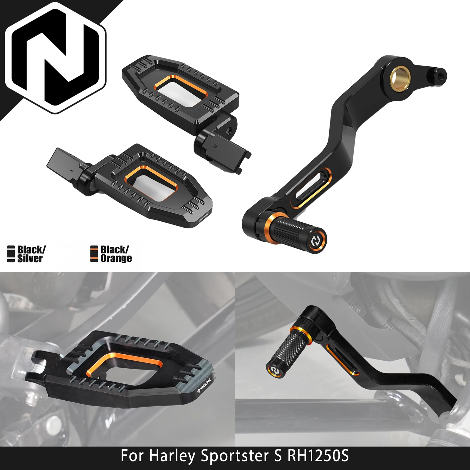 NICECNC Adjustable Larger Rider Footpegs Gear Shift Lever For Harley Sportster S RH1250S RH1250 S RH 1250S 2021-2024 2023 2022
NICECNC Adjustable Larger Rider Footpegs Gear Shift Lever For Harley Sportster S RH1250S RH1250 S RH 1250S 2021-2024 2023 2022