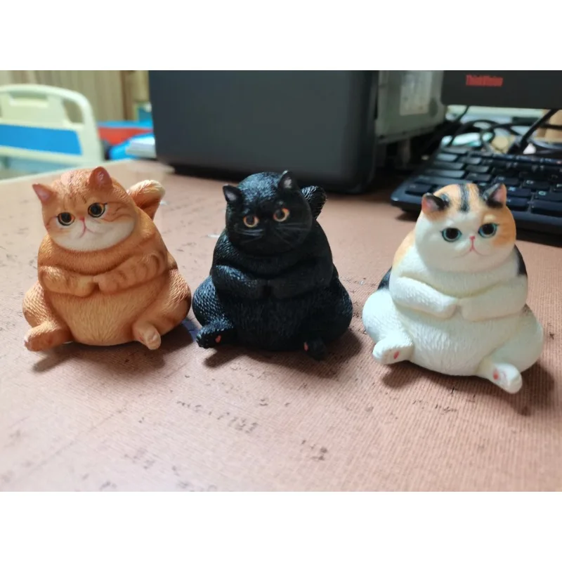 In Stock JXK Simulated Animal Model Fat Cats with Multiple Skin Colors Model Resin Cute Cats Desktop Ornament
In Stock JXK Simulated Animal Model Fat Cats with Multiple Skin Colors Model Resin Cute Cats Desktop Ornament