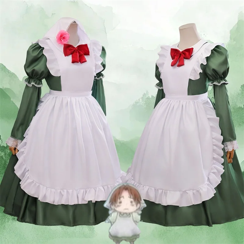 Anime APH Hetalia World Stars Feliciano Cosplay Dress Costume Maid Bow Apron Lolita Full Set Suit Halloween Role Play Outfit
Anime APH Hetalia World Stars Feliciano Cosplay Dress Costume Maid Bow Apron Lolita Full Set Suit Halloween Role Play Outfit