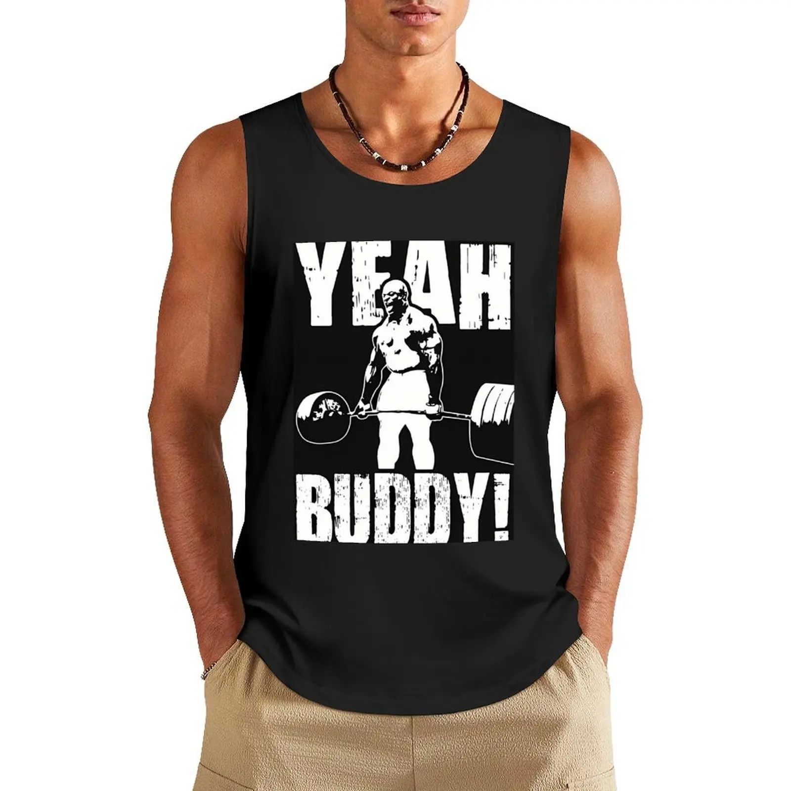 Ronnie Coleman Yeah Buddy Tank Top men gym clothing summer clothes for men sleeveless jackets Men's sports t-shirt
Ronnie Coleman Yeah Buddy Tank Top men gym clothing summer clothes for men sleeveless jackets Men's sports t-shirt