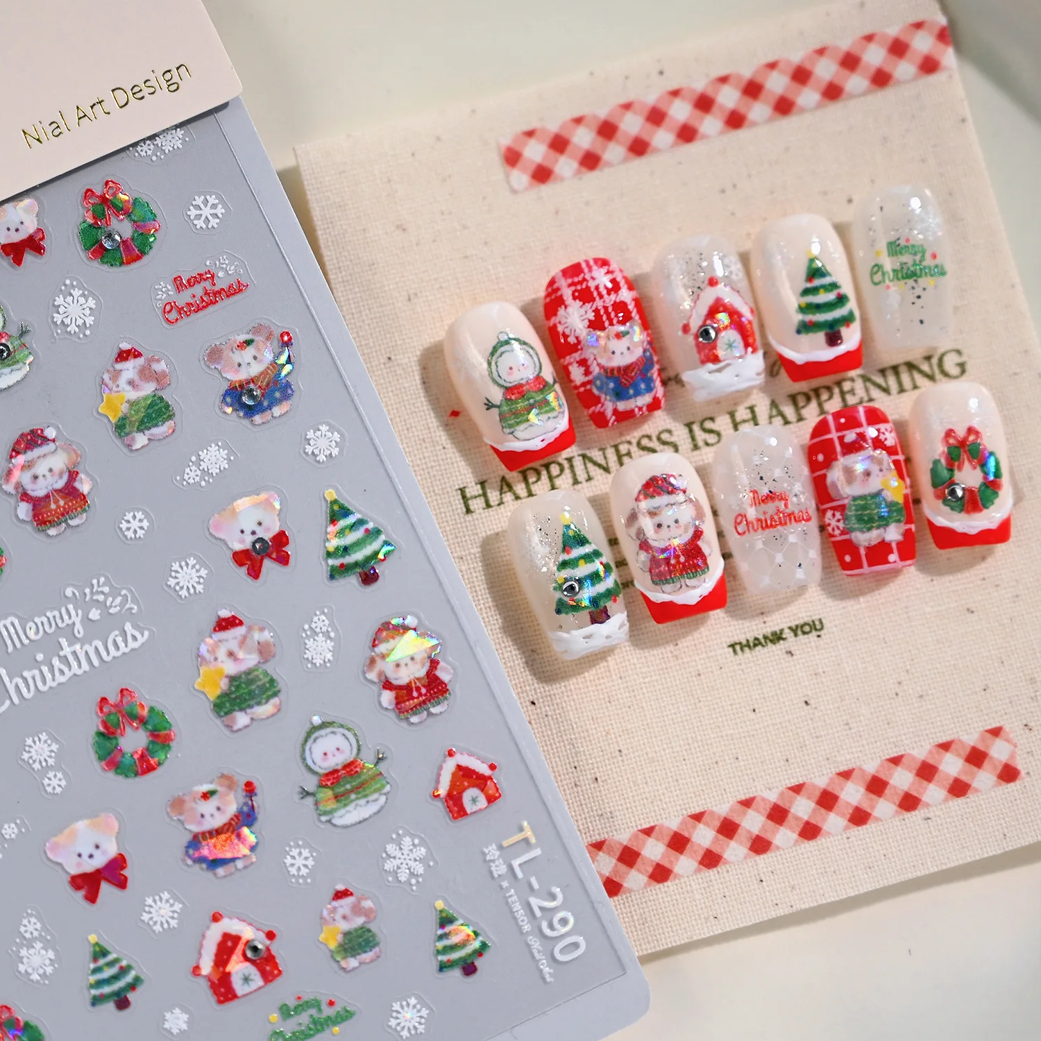 Christmas Nail Stickers Cute Hot Stamp Broken Glass Delicate Rhinestone Self Adhesive Premium Vinyl for Women Party Decor
Christmas Nail Stickers Cute Hot Stamp Broken Glass Delicate Rhinestone Self Adhesive Premium Vinyl for Women Party Decor