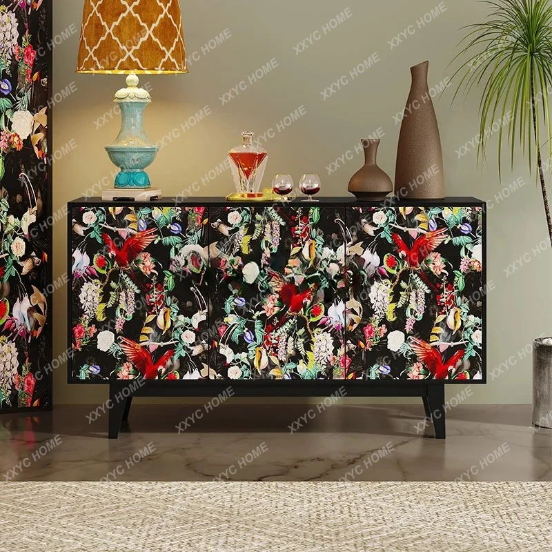Retro Painted Sideboard Cabinet Solid Wood Storage Decorative Cabinet High-end Art Entrance Cabinet
Retro Painted Sideboard Cabinet Solid Wood Storage Decorative Cabinet High-end Art Entrance Cabinet