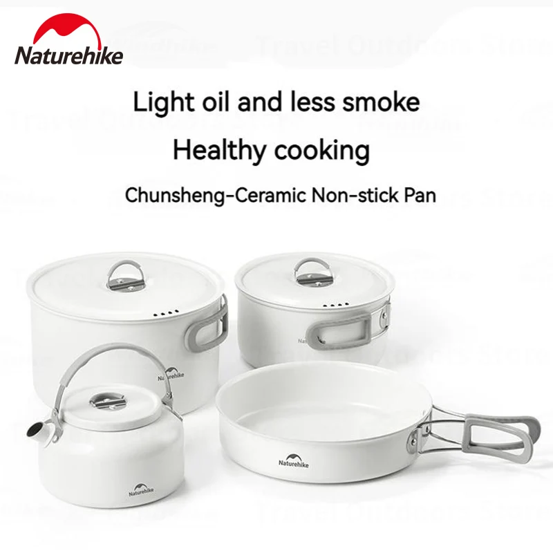Naturehike Ceramic Non-Stick Cookware Outdoor Camping Picnic Tableware Kettle Frying Pot Portable Stainless Steel Frying Pan
Naturehike Ceramic Non-Stick Cookware Outdoor Camping Picnic Tableware Kettle Frying Pot Portable Stainless Steel Frying Pan