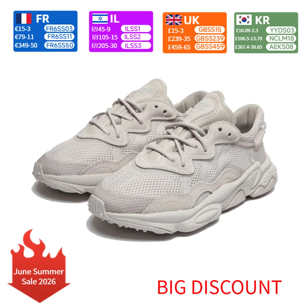 adidas Originals Ozweego Mesh Fabric Sports Comfort Non-Slip Low-Top Lifestyle Casual Shoes Unisex Pearl Smoke Gray FY2023
adidas Originals Ozweego Mesh Fabric Sports Comfort Non-Slip Low-Top Lifestyle Casual Shoes Unisex Pearl Smoke Gray FY2023