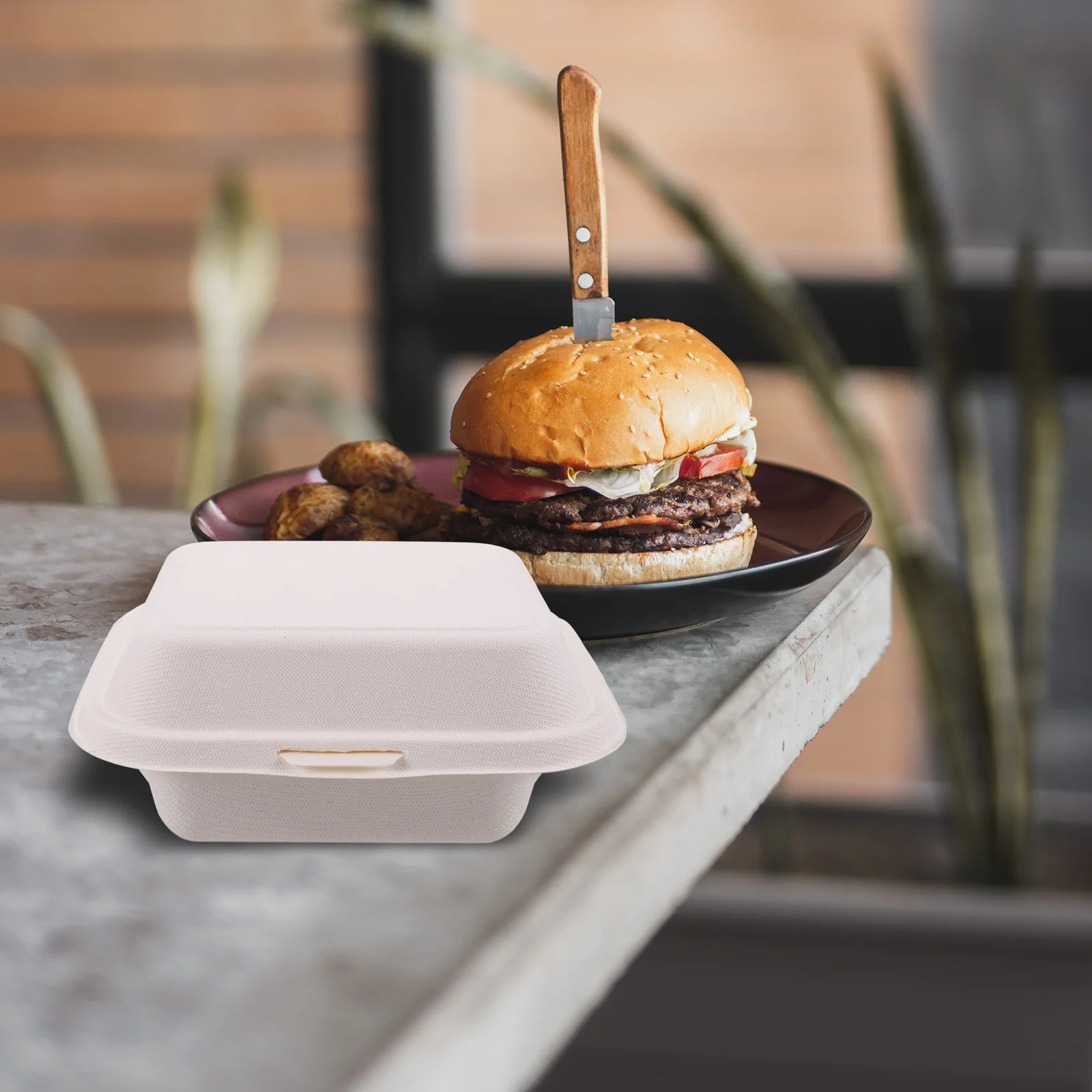 50 Pcs Burger Food Packaging Lightweight Takeout Containers Shop Outdoor Picnic Cake Holders Sandwich Packing Pulp
50 Pcs Burger Food Packaging Lightweight Takeout Containers Shop Outdoor Picnic Cake Holders Sandwich Packing Pulp