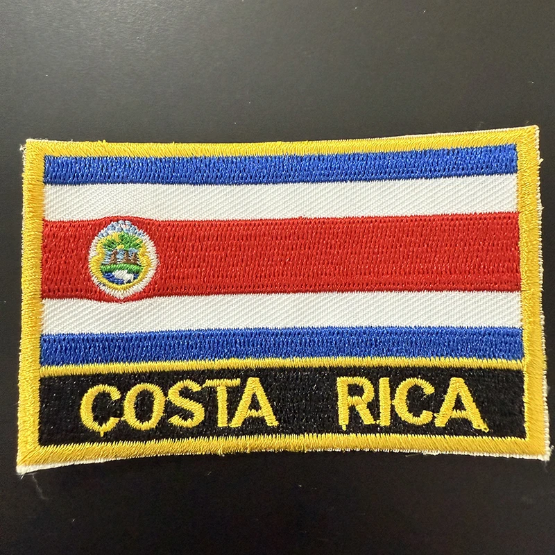 Costa Rica Flag Embroidery Patches Iron on Saw on Transfer patches Sewing Applications for Clothes in Home&Garden
Costa Rica Flag Embroidery Patches Iron on Saw on Transfer patches Sewing Applications for Clothes in Home&Garden