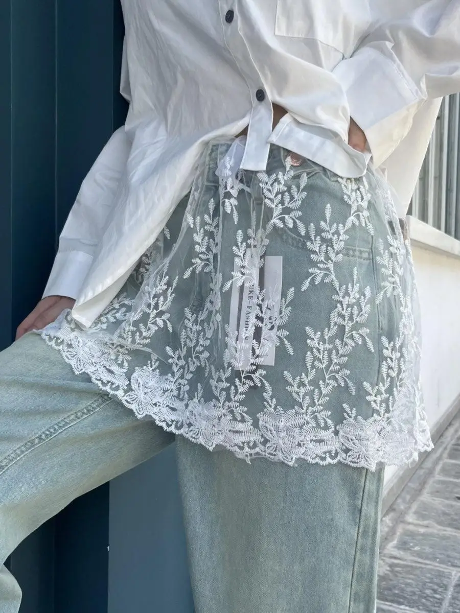 Dongda Gate Heavy Embroidery Lace Curtain Short Skirt Apron Hem Decoration Layering Skirt Curtain Summer New Style Women's Fa...
Dongda Gate Heavy Embroidery Lace Curtain Short Skirt Apron Hem Decoration Layering Skirt Curtain Summer New Style Women's Fa...