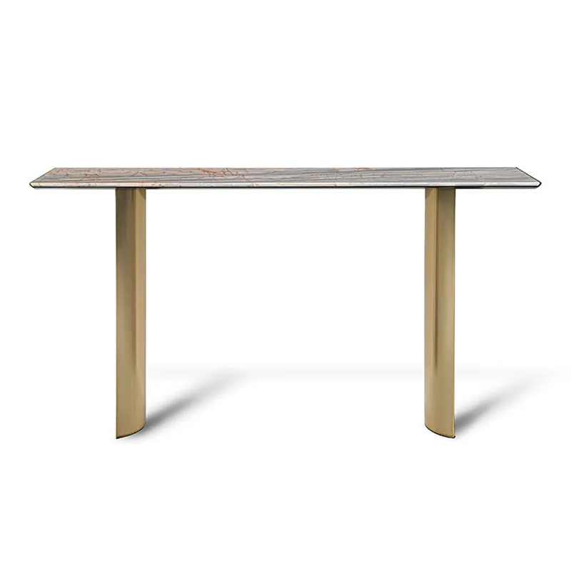 Light luxury entrance table Living room stainless steel wall marble surface entrance table
Light luxury entrance table Living room stainless steel wall marble surface entrance table