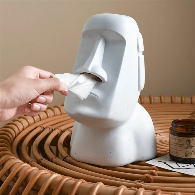 Napkin Box Nordic Style Stone Statue Nostril Tissue Box Napkin Paper Holder Box 3D Toilet Paper Home Decoration Easy Install B
Napkin Box Nordic Style Stone Statue Nostril Tissue Box Napkin Paper Holder Box 3D Toilet Paper Home Decoration Easy Install B