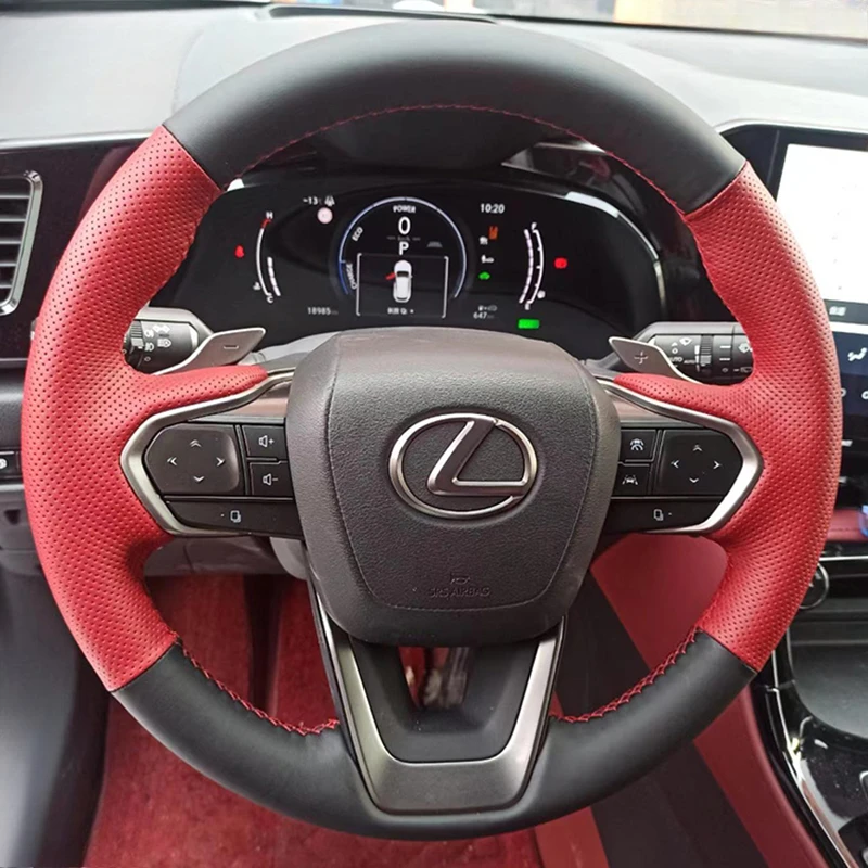 100% подходит для Lexus NX350h NX450h NX250 NX260 2022-2024, прошитый вручную черный, красный, из натуральной кожи, нескользящий чехол на руль автомобиля
100% подходит для Lexus NX350h NX450h NX250 NX260 2022-2024, прошитый вручную черный, красный, из натуральной кожи, нескользящий чехол на руль автомобиля