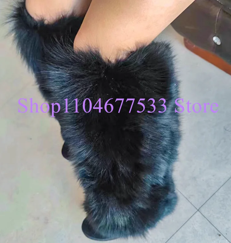 Sexy Fur Decor Warm Winter Woman Long Boots Fashion 8cm Increasing Wedge Heel Lady Knee High Boots Casual Shoes Snow Boots
Sexy Fur Decor Warm Winter Woman Long Boots Fashion 8cm Increasing Wedge Heel Lady Knee High Boots Casual Shoes Snow Boots