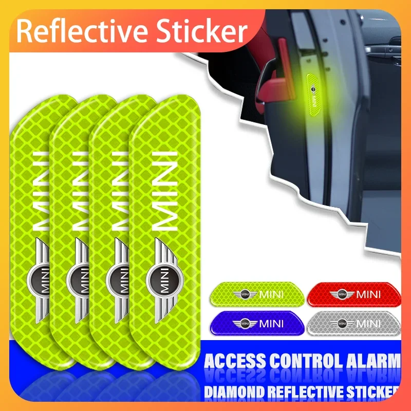 4pcs Car Door Reflective Strips security Warning Stickers For Mini Cooper R56 R50 R53 F56 R60 2011 2012 2013 2018 2019 
4pcs Car Door Reflective Strips security Warning Stickers For Mini Cooper R56 R50 R53 F56 R60 2011 2012 2013 2018 2019