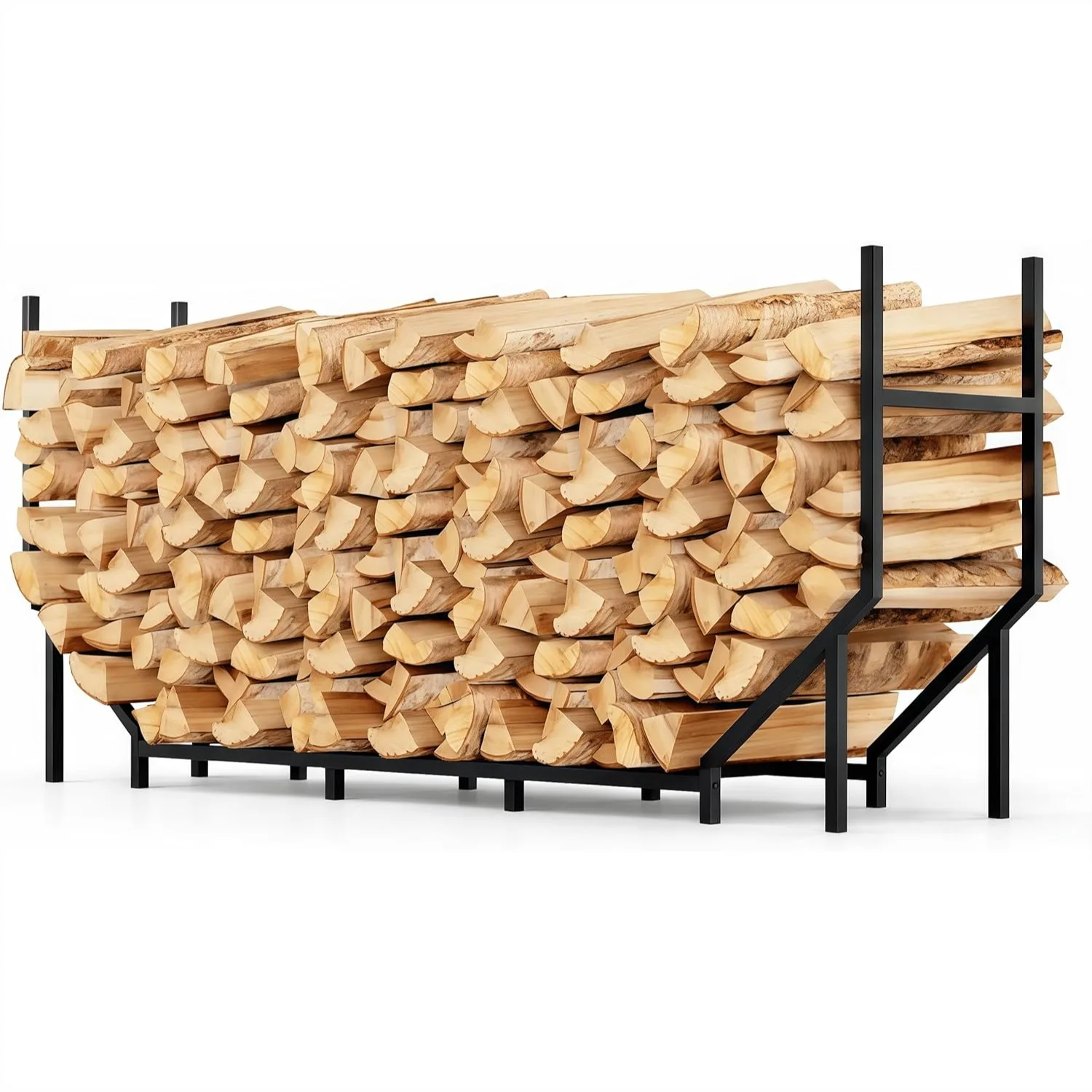 6 ft Firewood Rack Outdoor, Heavy Duty Metal Fire Wood Rack 880LBS Capacity, 1/4 Cord Log Holder with 12 Support Legs for Patio
6 ft Firewood Rack Outdoor, Heavy Duty Metal Fire Wood Rack 880LBS Capacity, 1/4 Cord Log Holder with 12 Support Legs for Patio