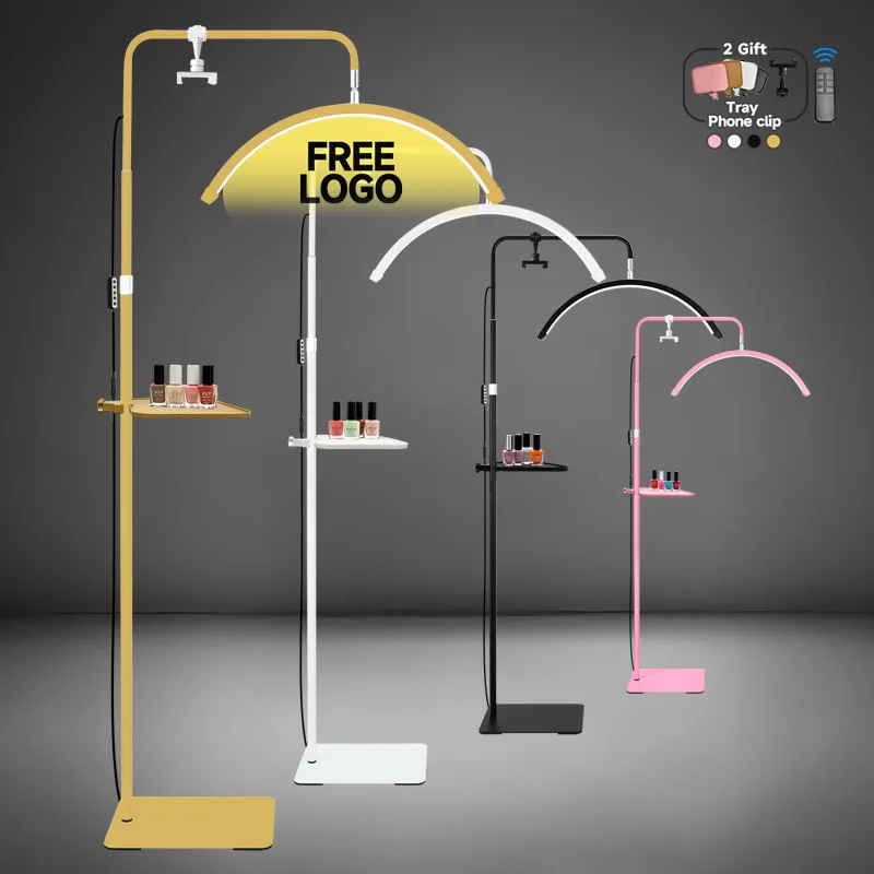 Arched 23-inch 45W Free LOGO LED Lash Light Salon Half-Moon Design Adjustable Brightness led ring Light for Convenient Storage
Arched 23-inch 45W Free LOGO LED Lash Light Salon Half-Moon Design Adjustable Brightness led ring Light for Convenient Storage