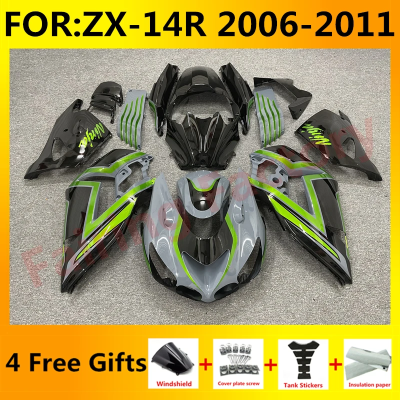 Motorcycle Fairings Kit for Ninja ZX-14R 2006 2007 2008 2009 2010 2011 ZX14R zx 14r 06 07 08 bodywork fairing set grey green
Motorcycle Fairings Kit for Ninja ZX-14R 2006 2007 2008 2009 2010 2011 ZX14R zx 14r 06 07 08 bodywork fairing set grey green