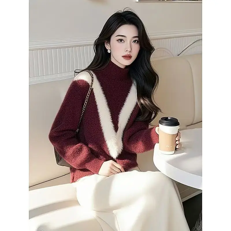Women's Clothing Fashion Vintage Loose Warm Knitted Sweaters Autumn Winter Temperament Elegant Comfortable Soft Wool Pullovers
Women's Clothing Fashion Vintage Loose Warm Knitted Sweaters Autumn Winter Temperament Elegant Comfortable Soft Wool Pullovers