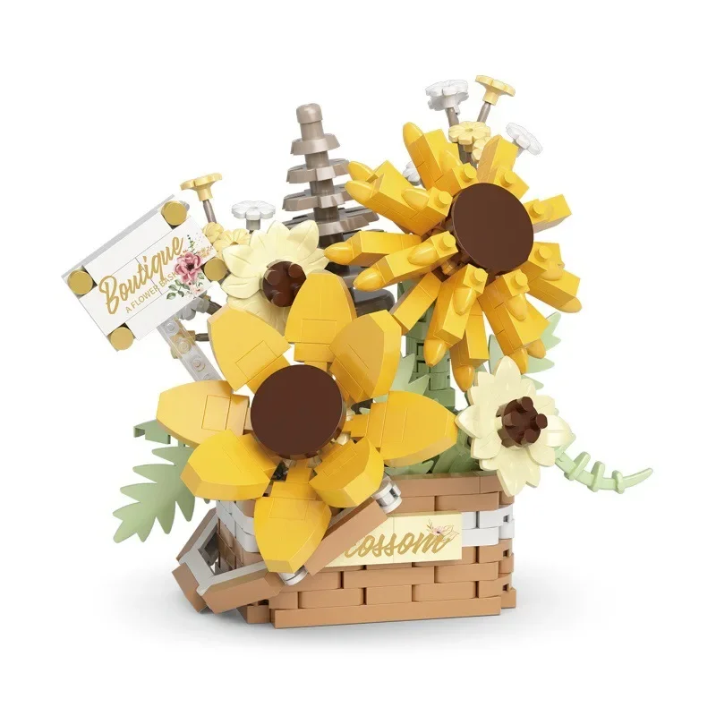Sunflower Succulent Plants Healing Flowers Micro Building Blocks Eternal Flower Basket Mini Bricks Toy for Gift Assembled Model
Sunflower Succulent Plants Healing Flowers Micro Building Blocks Eternal Flower Basket Mini Bricks Toy for Gift Assembled Model