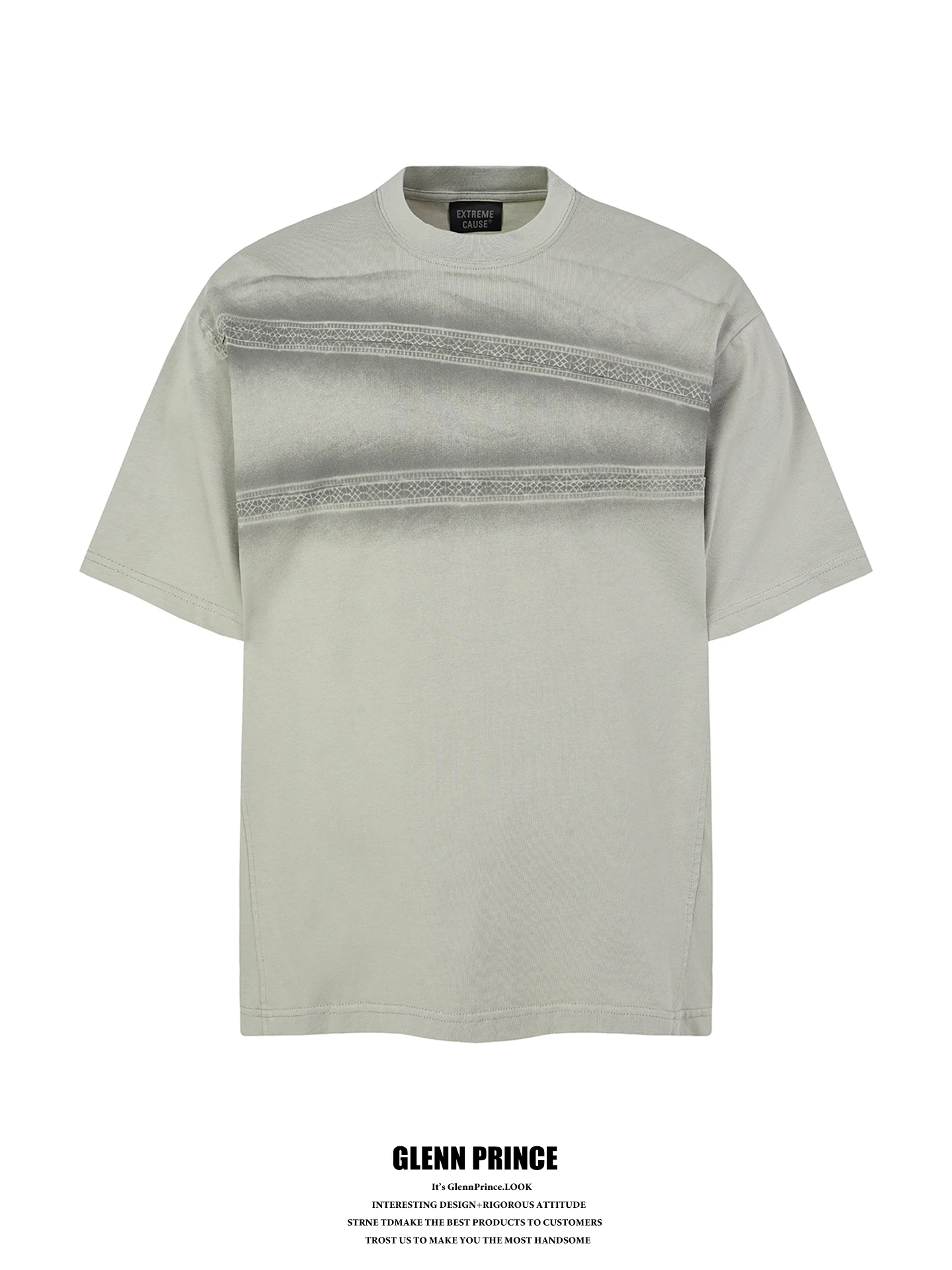 GPstudio American Style Worn-In Lace Line Print Short Sleeve Men's T-shirt High Street Fashion Design Loose Fit Cotton Top
GPstudio American Style Worn-In Lace Line Print Short Sleeve Men's T-shirt High Street Fashion Design Loose Fit Cotton Top