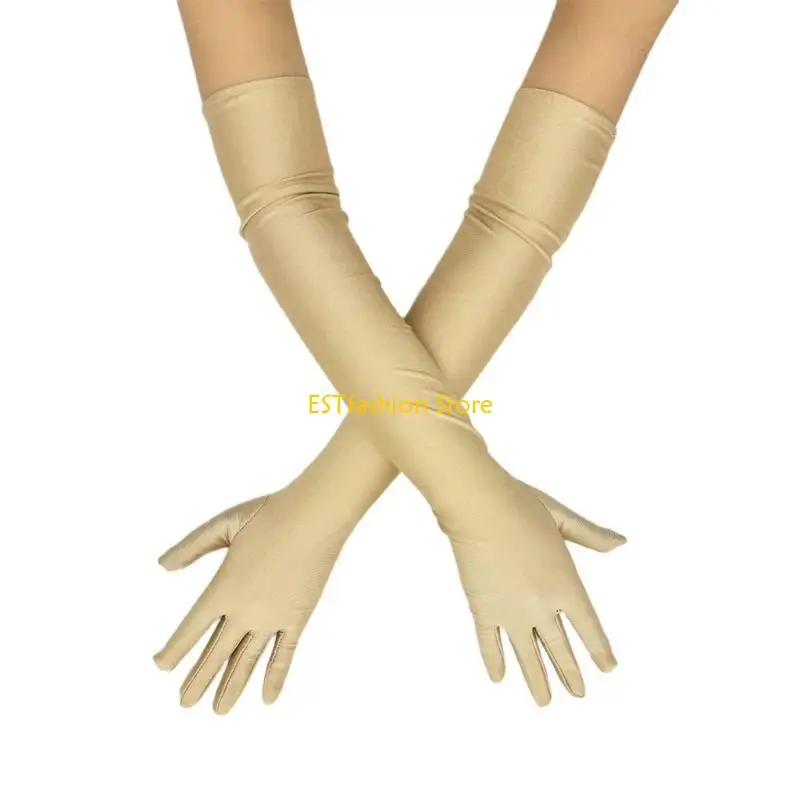 Y5GC Elegant Satined Gloves Evening Dress Elbow Gloves 1920s Gloves for Cosplay Costume
Y5GC Elegant Satined Gloves Evening Dress Elbow Gloves 1920s Gloves for Cosplay Costume
