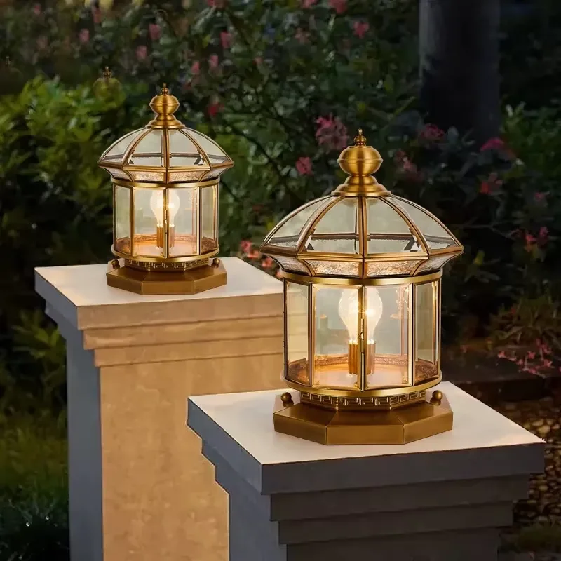 Outdoor Post Lantern Black Metal Glass Vintage Pillar Lamp for Garden Driveway
Outdoor Post Lantern Black Metal Glass Vintage Pillar Lamp for Garden Driveway