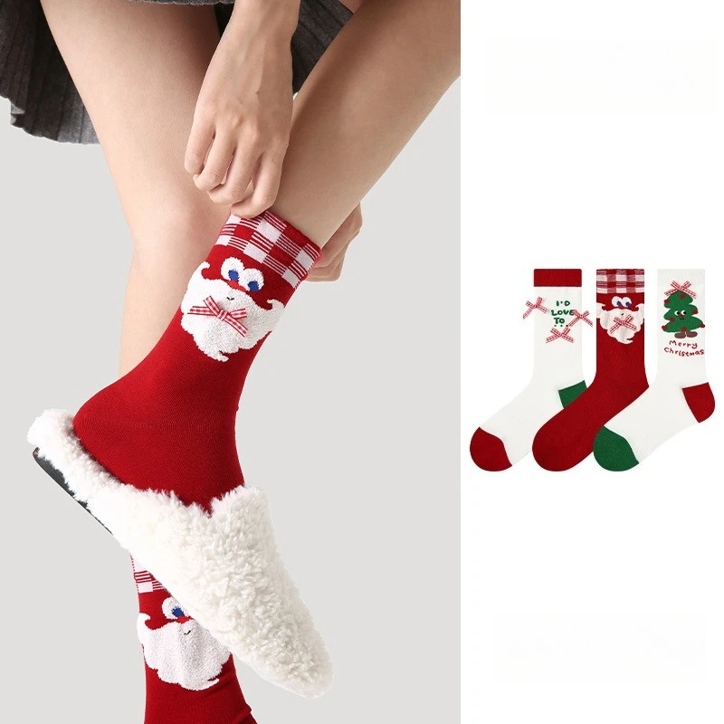 Christmas Cute Cartoon Socks Kwaii Middle Tube Sock Santa Claus Christmas Tree Mid-Calf Women Winter Hosiery New Year Decoration
Christmas Cute Cartoon Socks Kwaii Middle Tube Sock Santa Claus Christmas Tree Mid-Calf Women Winter Hosiery New Year Decoration