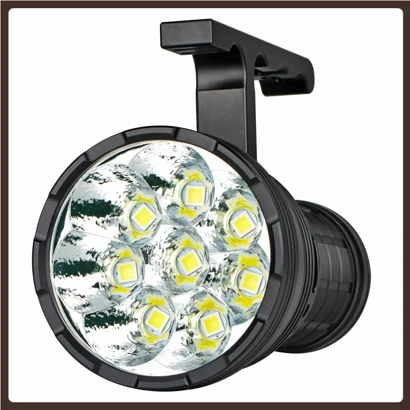 HaikeLite HK08 SFH43*8 LED 60000LM 1340M Flashlight 100W USB-C Two-Way Fast Rechargeable 18650*4 Battery Stepless Dimming Torch
HaikeLite HK08 SFH43*8 LED 60000LM 1340M Flashlight 100W USB-C Two-Way Fast Rechargeable 18650*4 Battery Stepless Dimming Torch