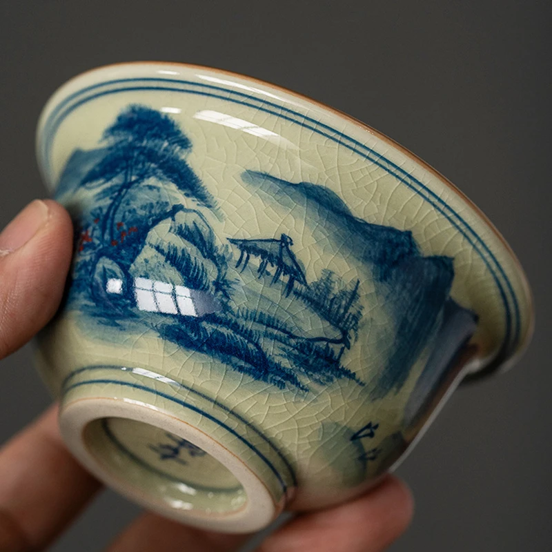 Hand Painted Cups Opening Landscape Pottery Tea Cup Set Teaware Bowl For Tea Ceremony Coffee Mugs River Teacup Zen
Hand Painted Cups Opening Landscape Pottery Tea Cup Set Teaware Bowl For Tea Ceremony Coffee Mugs River Teacup Zen