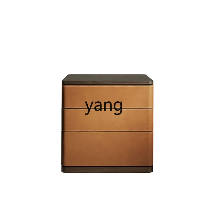 Yjq Solid Wood Bedside Cabinet Bedroom Minimalist Leather Modern Minimalist Saddle Leather Hard Bag Chest of Drawer
Yjq Solid Wood Bedside Cabinet Bedroom Minimalist Leather Modern Minimalist Saddle Leather Hard Bag Chest of Drawer