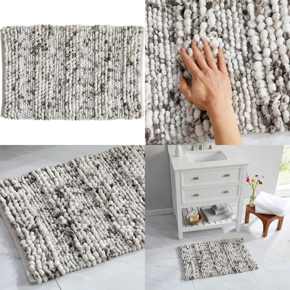 Luxury Soft Chenille Bath Mats, 20x30, Dark Grey, Ultra Absorbent for Tub & Shower
Luxury Soft Chenille Bath Mats, 20x30, Dark Grey, Ultra Absorbent for Tub & Shower