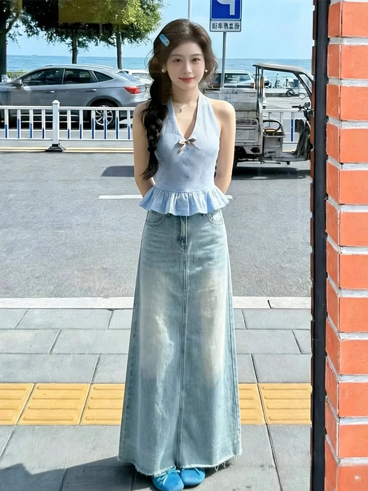 Spring 2026 High Waist Waed Denim Skirt Korean Sle Versatile Slimming A-Line f-length Women's Casual Faion Skirts
Spring 2026 High Waist Waed Denim Skirt Korean Sle Versatile Slimming A-Line f-length Women's Casual Faion Skirts