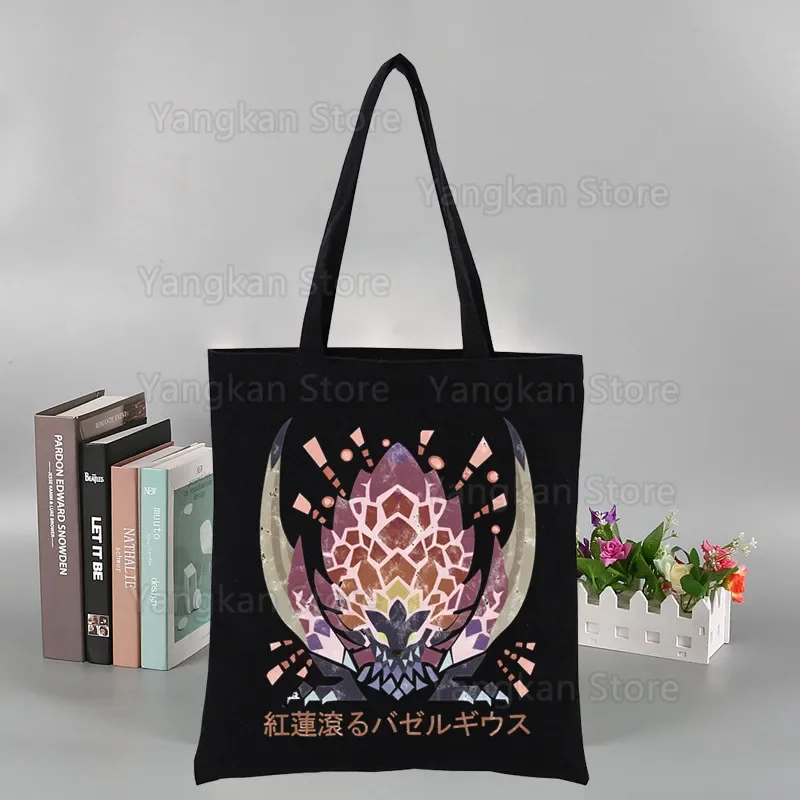 Monster Hunter Canvas Bag Women Girls Simple Large Capacity Storage Handbag Shoulder Bag Tote Reusable Student Bookbag
Monster Hunter Canvas Bag Women Girls Simple Large Capacity Storage Handbag Shoulder Bag Tote Reusable Student Bookbag