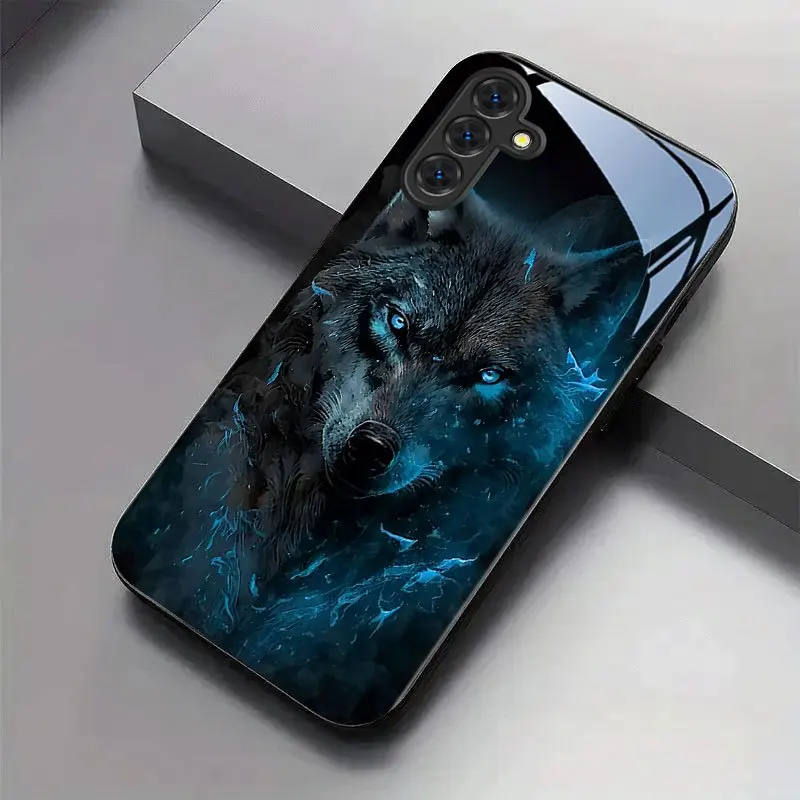 Cool Blue Wolf Head New Black Phone Case Tempered Glass for Samsung Galaxy S26/S25/S24/S23 Ultra /S22 Ultra/56/A72/A73 5G
Cool Blue Wolf Head New Black Phone Case Tempered Glass for Samsung Galaxy S26/S25/S24/S23 Ultra /S22 Ultra/56/A72/A73 5G