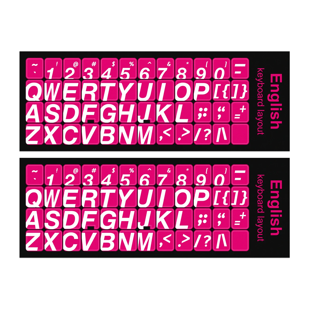 2pcs English Multicolor Keyboard Sitickers Skin, Universal Keyboard Letters Replacement Sticker for Macbook Computer PC Laptop
2pcs English Multicolor Keyboard Sitickers Skin, Universal Keyboard Letters Replacement Sticker for Macbook Computer PC Laptop