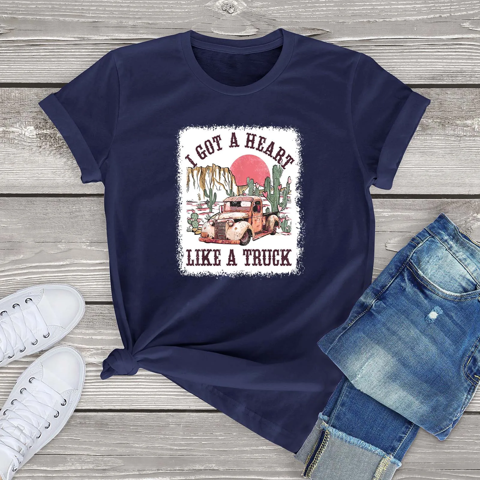 I GOT A HEART LIKE A TRUCK High Quality Women T-Shirt Round Neck, Multiple Colors, 100% Cotton Short Sleeve Party Gift
I GOT A HEART LIKE A TRUCK High Quality Women T-Shirt Round Neck, Multiple Colors, 100% Cotton Short Sleeve Party Gift
