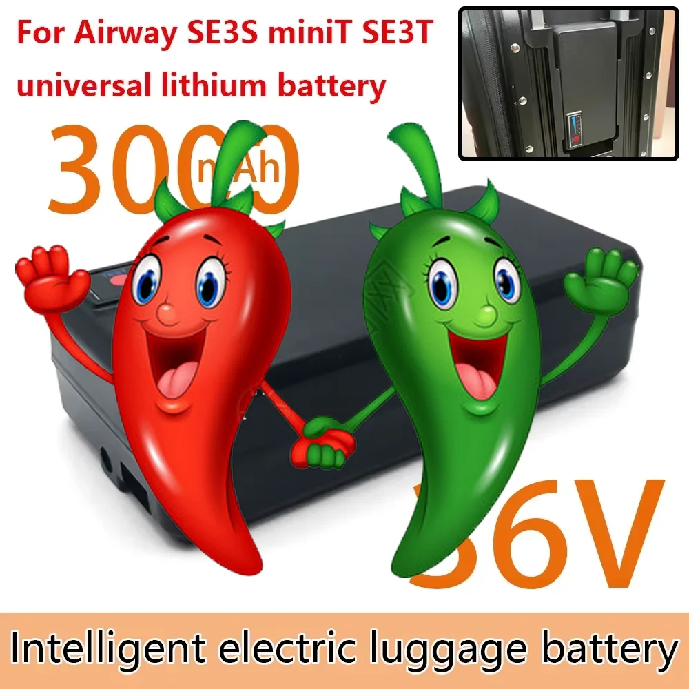 For aviation wheels, BEKE boarding case, Airway SE3S miniT SE3T luggage, lithium battery 36V electric luggage battery 3000mAh
For aviation wheels, BEKE boarding case, Airway SE3S miniT SE3T luggage, lithium battery 36V electric luggage battery 3000mAh