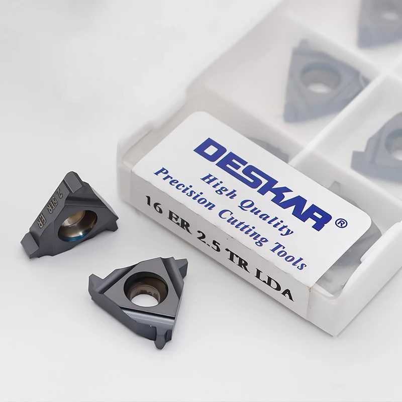 Deskar 16ER/IR 1.5TR 2TR 2.5TR 3TR Carbide Threading Insert LDA CNC Lathe Turning Tool
Deskar 16ER/IR 1.5TR 2TR 2.5TR 3TR Carbide Threading Insert LDA CNC Lathe Turning Tool