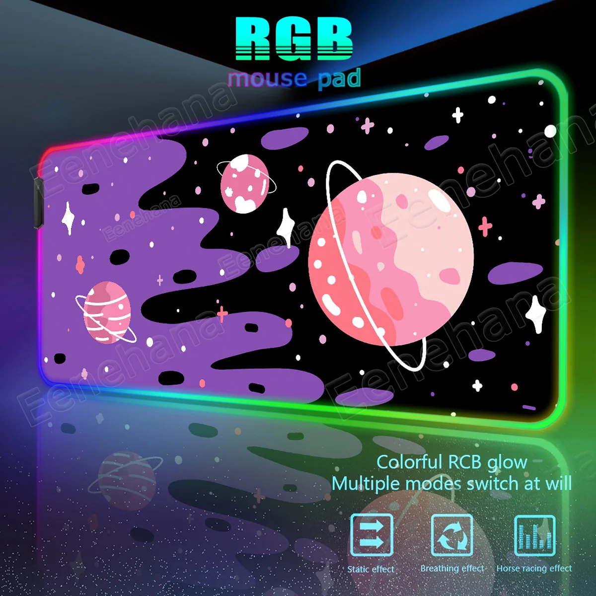 RGB Backlight Colorful Gamer Locking Edge Stars Clouds Mouse Pad Office Moon Kawaii Desk Mat PC Gaming Computer Luminescence Pad
RGB Backlight Colorful Gamer Locking Edge Stars Clouds Mouse Pad Office Moon Kawaii Desk Mat PC Gaming Computer Luminescence Pad
