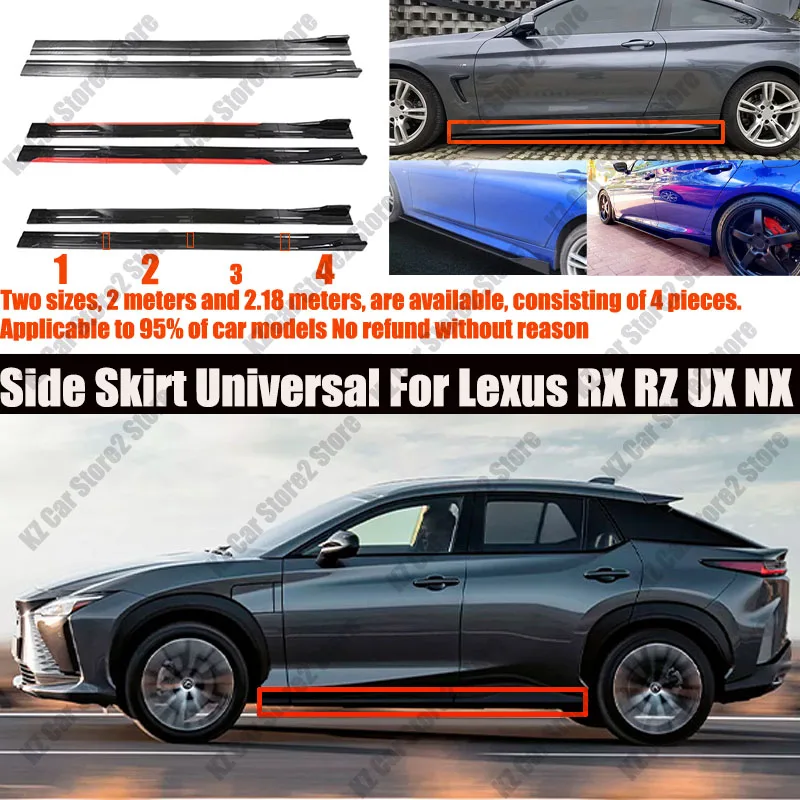 FOR Lexus RX RZ UX NX 2M Car Side Skirt Extension Plate Lip Separator Bumper 2.18M Racing Side Spoiler Universal Car Side
FOR Lexus RX RZ UX NX 2M Car Side Skirt Extension Plate Lip Separator Bumper 2.18M Racing Side Spoiler Universal Car Side