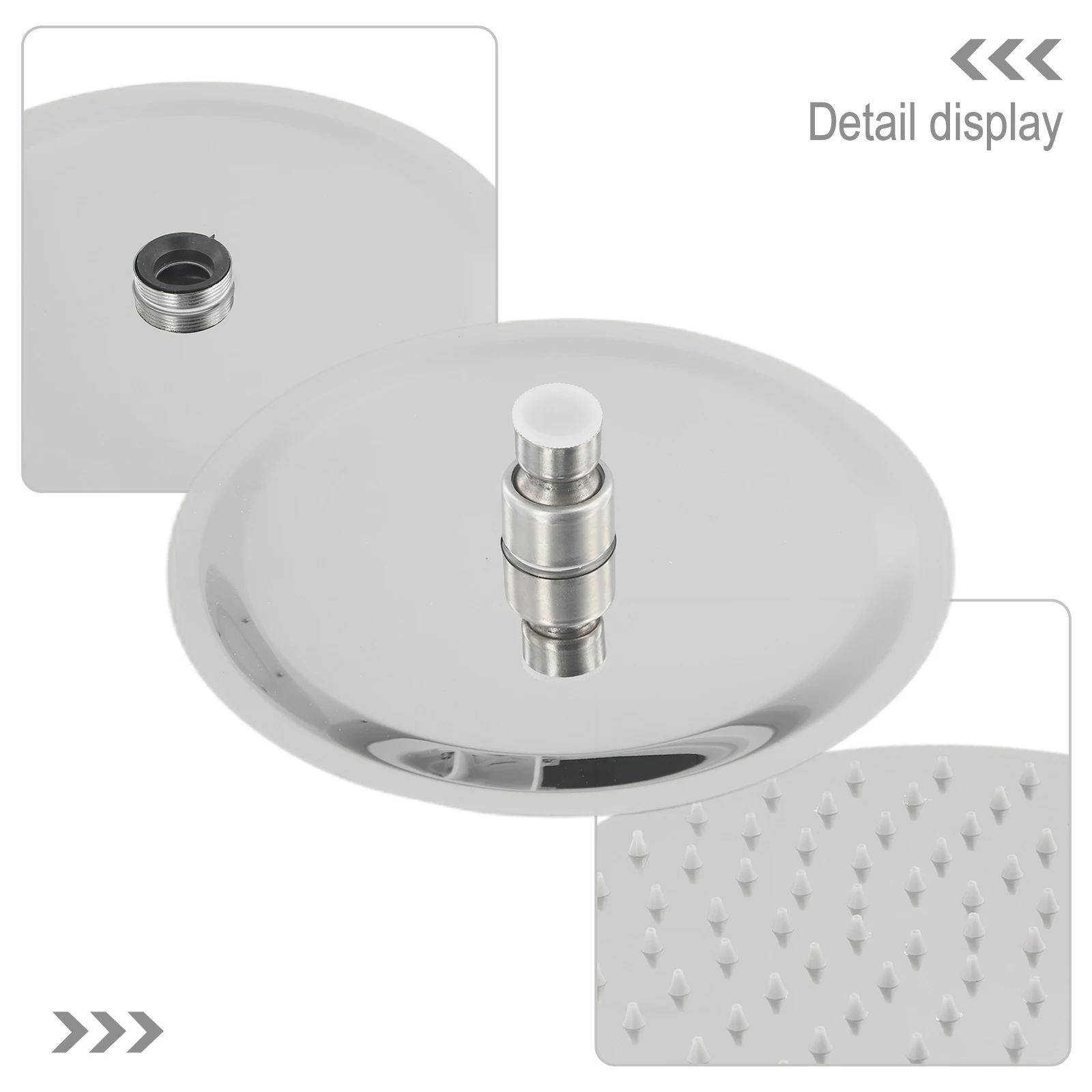Overhead Rain Shower Head 8 Inch with Swivel Joint for Flexible Positioning Compatible with Standard G 1/2 Plumbing
Overhead Rain Shower Head 8 Inch with Swivel Joint for Flexible Positioning Compatible with Standard G 1/2 Plumbing