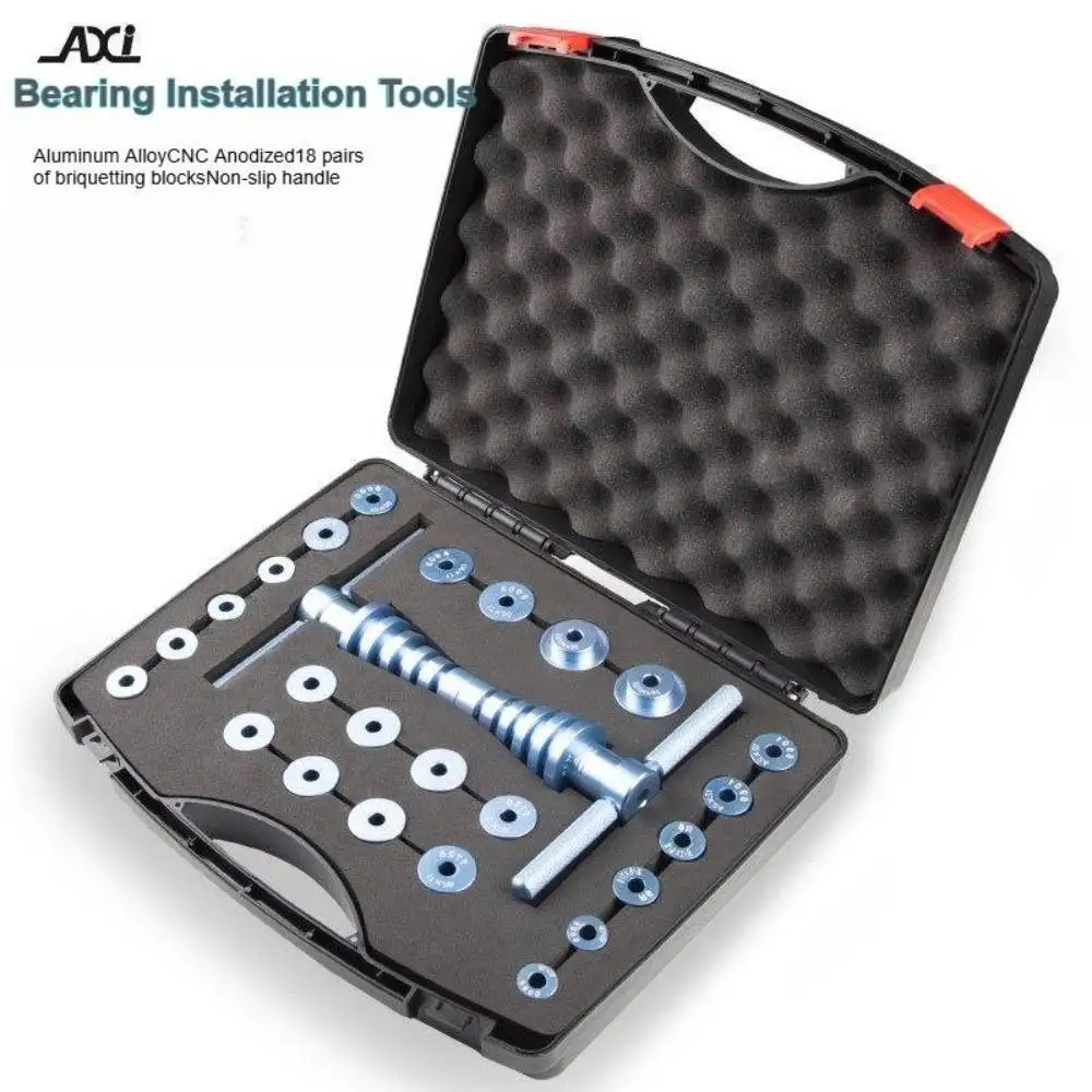 Axi Bicycle Bearing Install/Remove Tool Kit Aluminum Alloy CNC Anodizedfor Bottom Bracket Rear Shock Hub Frame Linkage MTB
Axi Bicycle Bearing Install/Remove Tool Kit Aluminum Alloy CNC Anodizedfor Bottom Bracket Rear Shock Hub Frame Linkage MTB