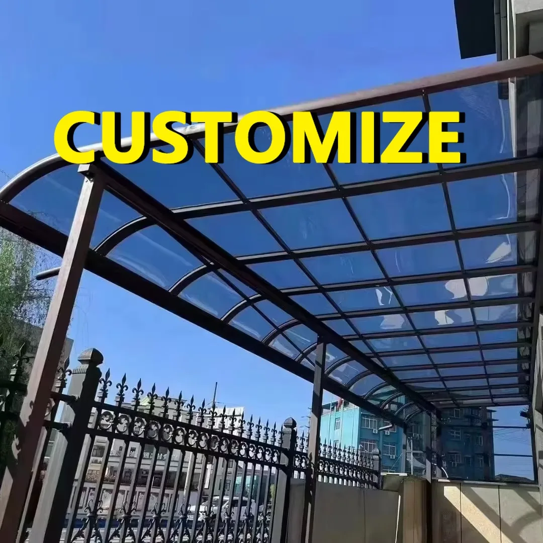 Any Size Custom Sturdy Aluminum Alloy Outdoor Canopy Typhoon Proof Polycarbonate Roof Patio Balcony UV Resistant Rainproof Cover
Any Size Custom Sturdy Aluminum Alloy Outdoor Canopy Typhoon Proof Polycarbonate Roof Patio Balcony UV Resistant Rainproof Cover