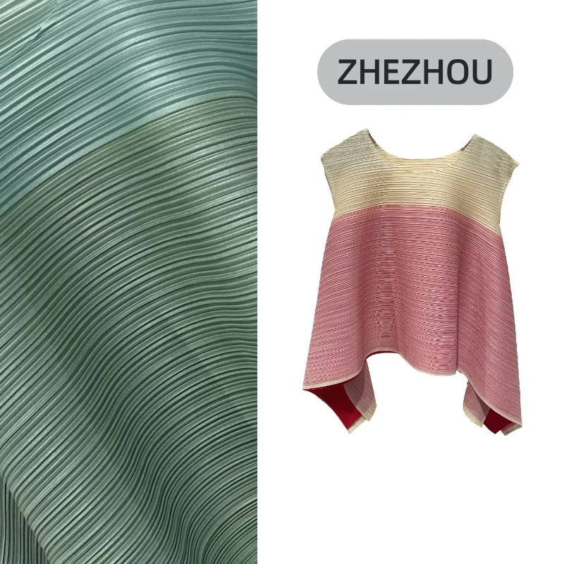 Miyake Pleated Tanks 2026 Summer New Gradient Patchwork Pleats Top Women Loose Fit Slim Commuting Versatile Irregular Fold Vest
Miyake Pleated Tanks 2026 Summer New Gradient Patchwork Pleats Top Women Loose Fit Slim Commuting Versatile Irregular Fold Vest