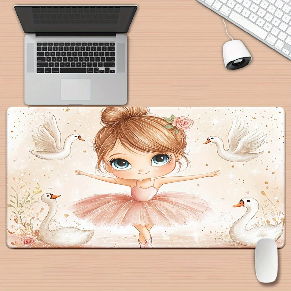Ballerina and Swans Desk Pad Gaming Mouse Pad Large Non-Slip Rubber Mat Office Decor
Ballerina and Swans Desk Pad Gaming Mouse Pad Large Non-Slip Rubber Mat Office Decor
