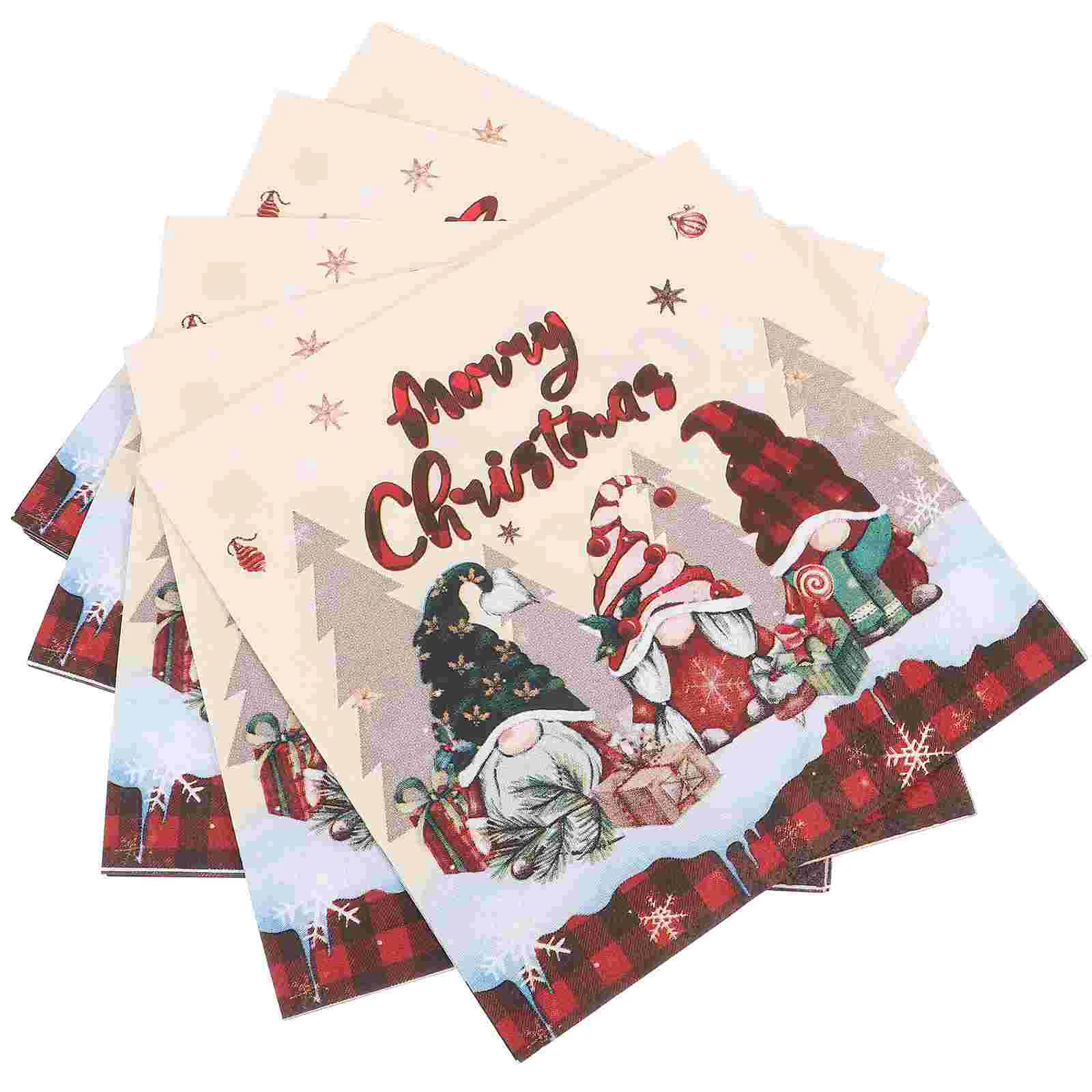 20 Pcs Dwarf Plaid Napkin Christmas Napkins Printing for Xmas Dinner Merry Tissue
20 Pcs Dwarf Plaid Napkin Christmas Napkins Printing for Xmas Dinner Merry Tissue