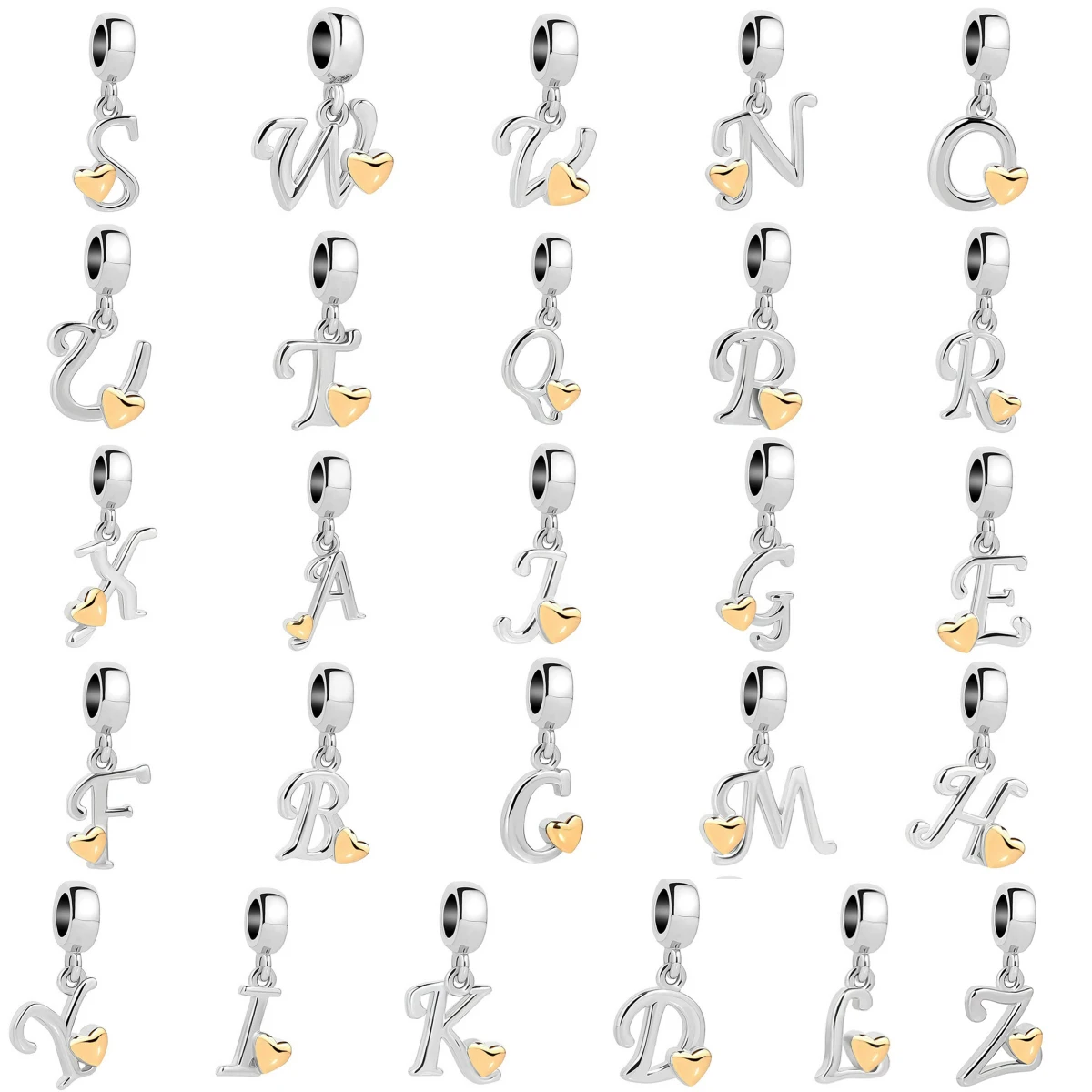 Модные бусины из стерлингового серебра 925, двадцать шесть букв A-Z, подходят для оригинальных браслетов, подвесок, женские ювелирные изделия своими руками, подарок
Модные бусины из стерлингового серебра 925, двадцать шесть букв A-Z, подходят для оригинальных браслетов, подвесок, женские ювелирные изделия своими руками, подарок