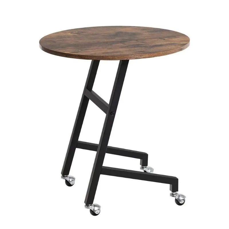 European iron and wood combined with indoor side table cart office removable home balcony simple coffee table
European iron and wood combined with indoor side table cart office removable home balcony simple coffee table