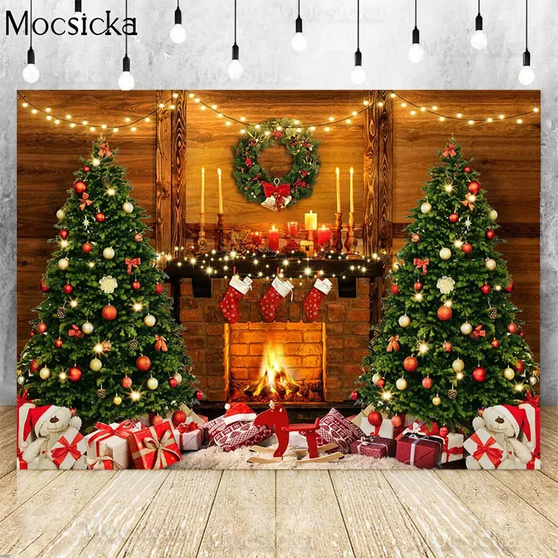 Christmas Fireplace Backdrop For Photography Family Portrait Photocall Warm Light Wreath Xmas Props Kids Background Photo Studio
Christmas Fireplace Backdrop For Photography Family Portrait Photocall Warm Light Wreath Xmas Props Kids Background Photo Studio