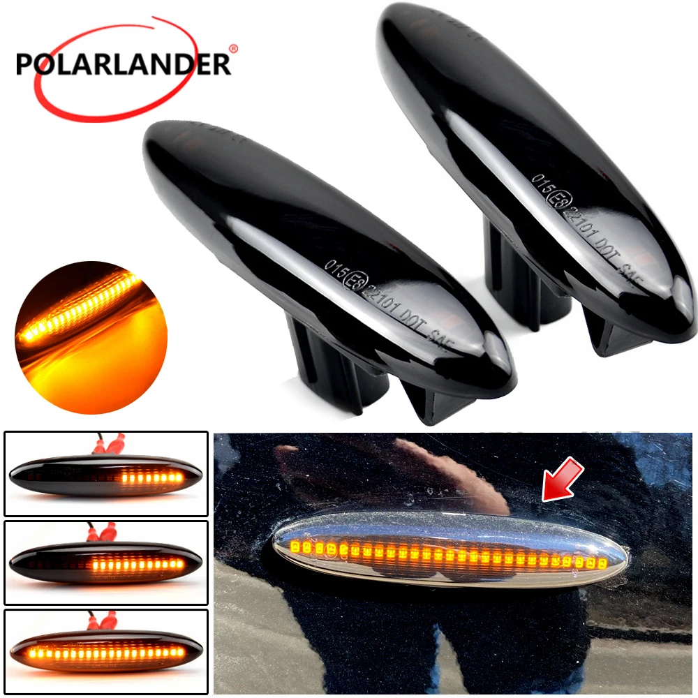 For Toyota Crown 2003-2008 Mark X 2004-2009 Soarer UZZ40 Amber Dynamic Side Marker Light Smoked Shell
For Toyota Crown 2003-2008 Mark X 2004-2009 Soarer UZZ40 Amber Dynamic Side Marker Light Smoked Shell