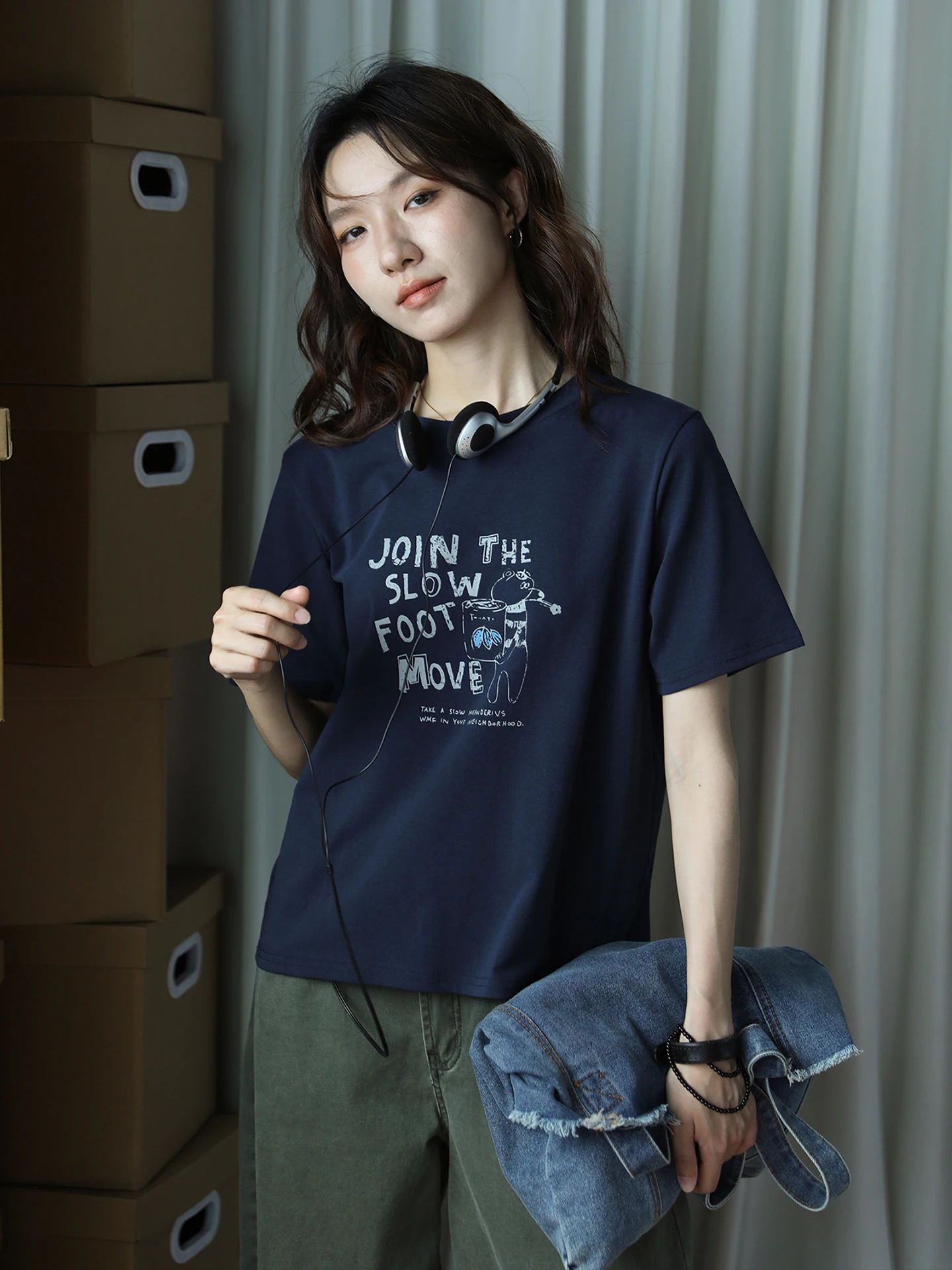 Retro Style Printed Loose Fit round Neck Short Sleeve T-Shirt Women's Casual Comfortable Breathable Summer Top
Retro Style Printed Loose Fit round Neck Short Sleeve T-Shirt Women's Casual Comfortable Breathable Summer Top