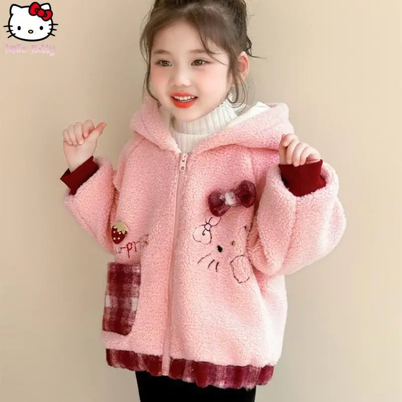 Теплая куртка Hello Kitty для девочек, кавайная осенне-зимняя новая модная детская хлопковая одежда, утепленное пальто, топы Sanrio
Теплая куртка Hello Kitty для девочек, кавайная осенне-зимняя новая модная детская хлопковая одежда, утепленное пальто, топы Sanrio